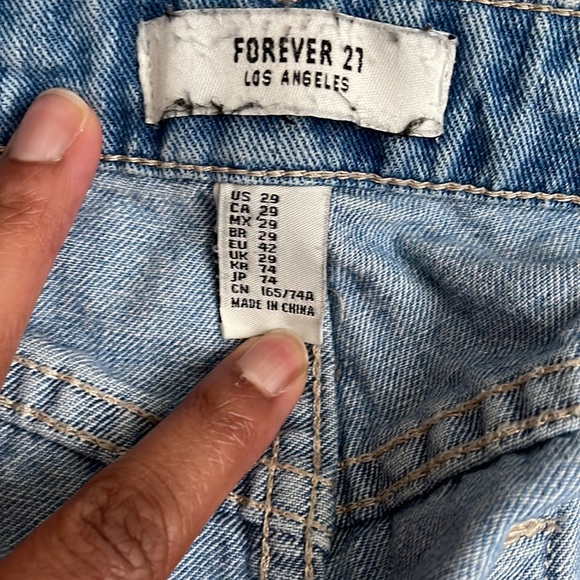 Forever 21 Distressed Denim Shorts Low Rise - Picture 6 of 6